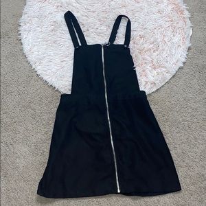 Black zip up dress